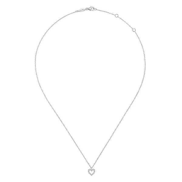 925 Sterling Silver Heart Beaded Necklace