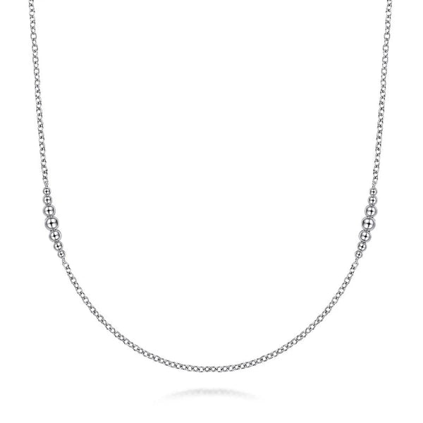 925 Sterling Silver Station Necklace