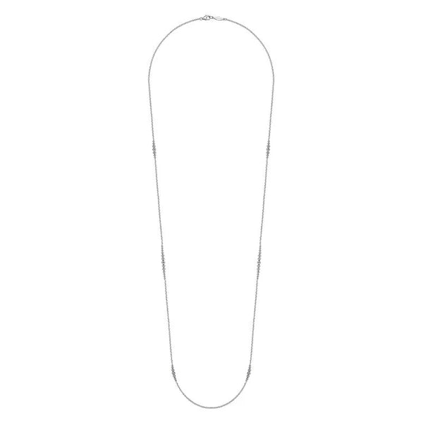 925 Sterling Silver Station Necklace