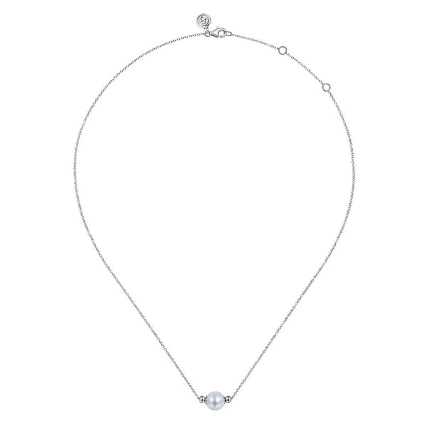 925 Sterling Silver Pearl Bujukan Fashion Necklace