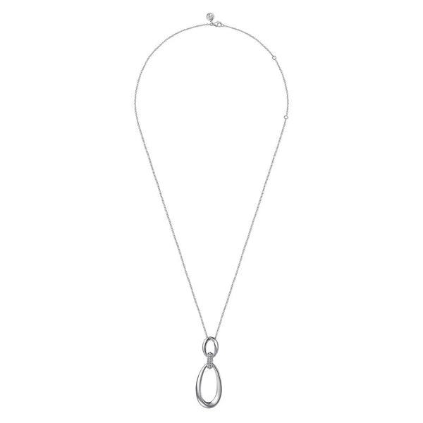 925 Sterling Silver Bujukan Drop Pendant Necklace