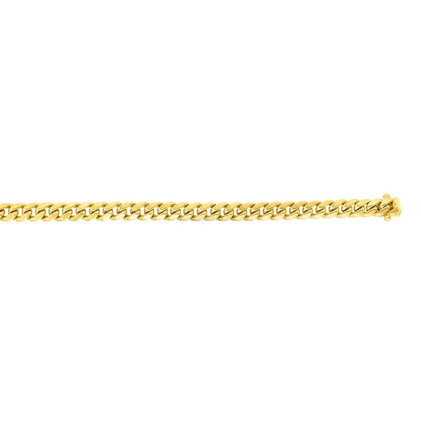 14K Gold 7" 3.2mm Miami Cuban Chain