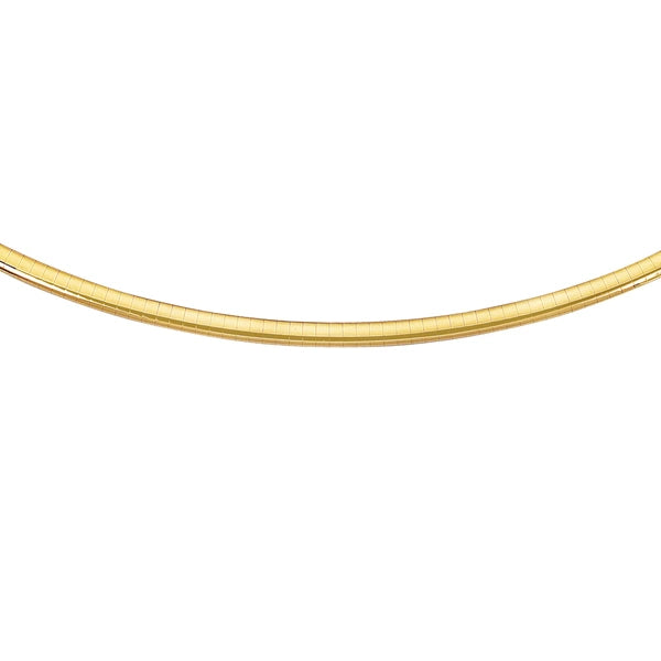 14K Gold 16" 4mm Classic Omega