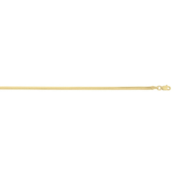 14K 2.6mm Oval Snake Chain