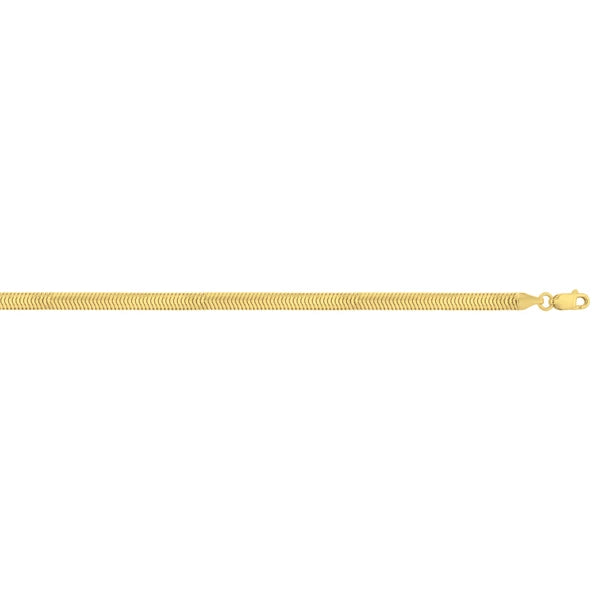 14K 4.2mm Oval Snake Chain