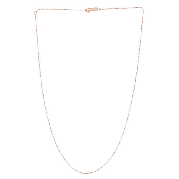 14K Gold 1.1mm Extendable Chain