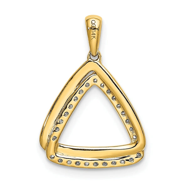 Diamond Double Triangle Pendants
