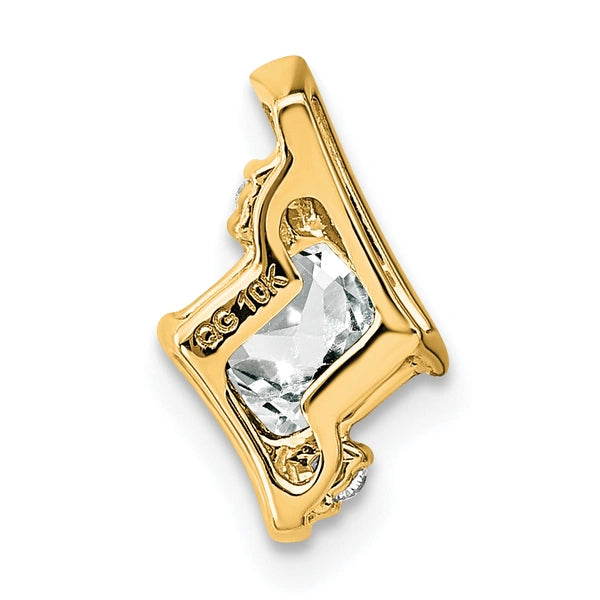 Cushion Gemstone & Diamond Chain Slides