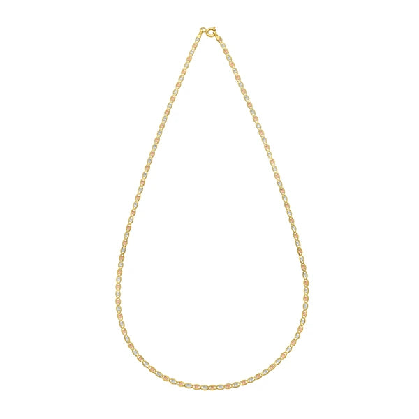 14K Gold 2mm Pave Valentino Chain