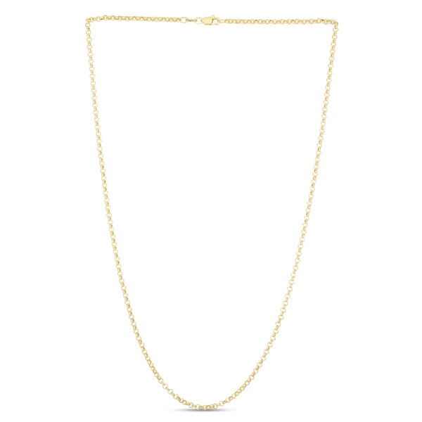 14K Gold 2.5mm Lite Rolo Chain