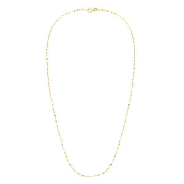 14K Gold 1.4mm Mirror Rolo Chain