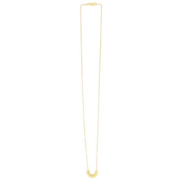 14K Sunburst Necklace