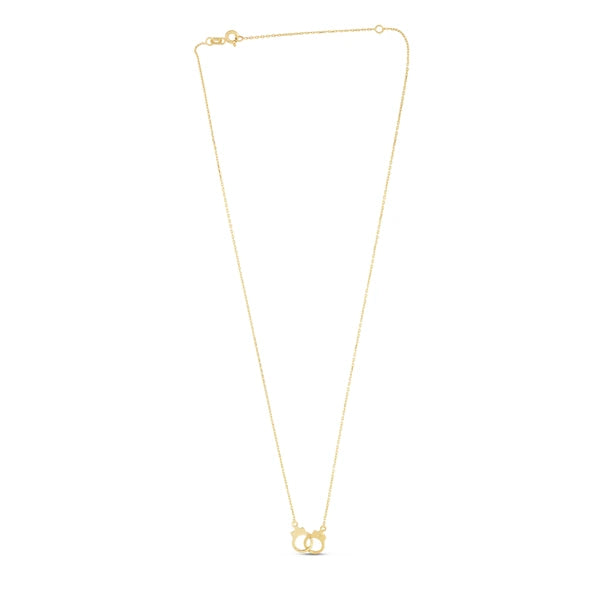 14K Gold Handcuff Necklace