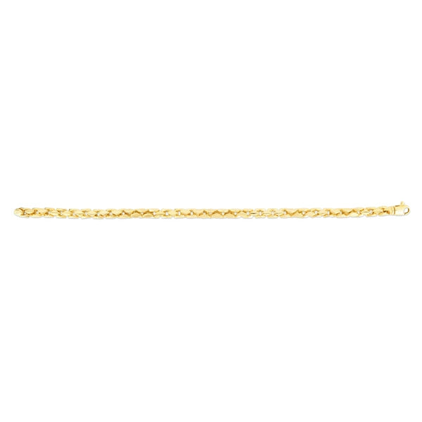 14K 5mm Men's Fancy Box Chain