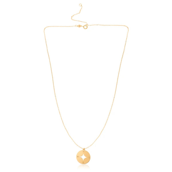 14K Gold Polished North Star Bracelet
