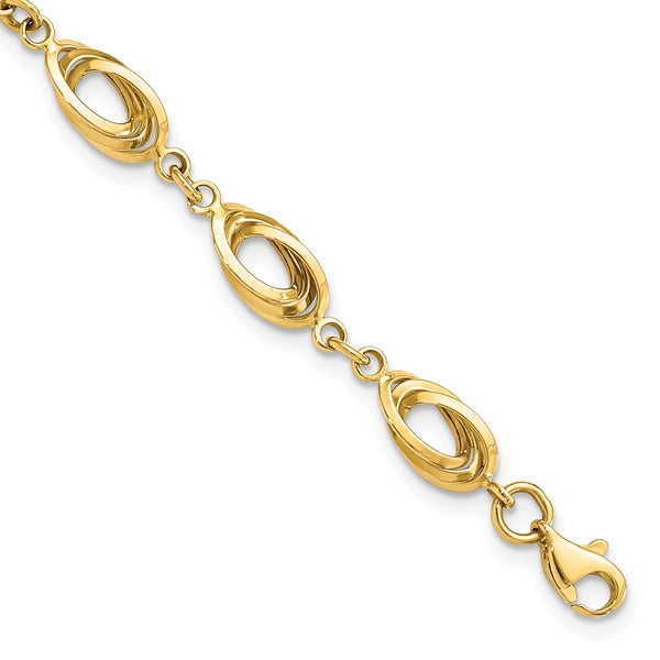 Gold Polished Fancy Bracelets