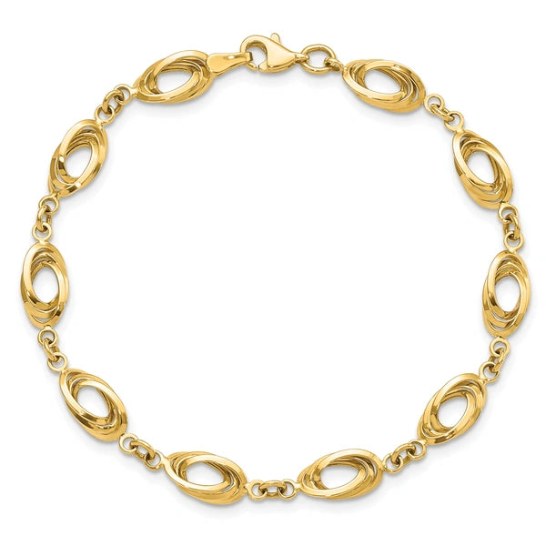 Gold Polished Fancy Bracelets