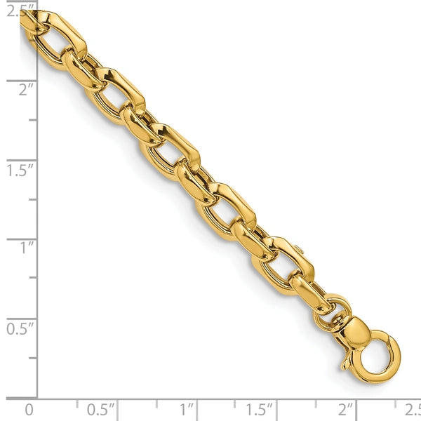 Gold Polished Fancy Link Bracelets