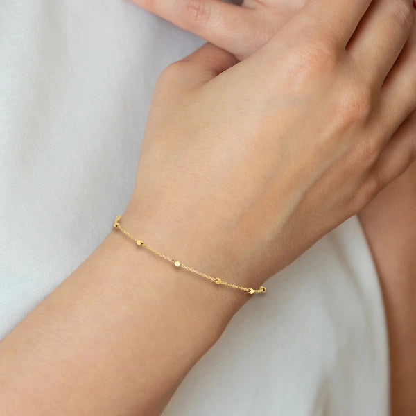 Gold Cube Stations Bracelet