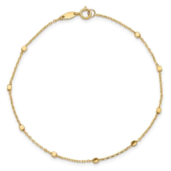 Gold Cube Stations Bracelet