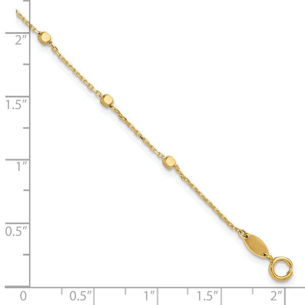 Gold Cube Stations Bracelet
