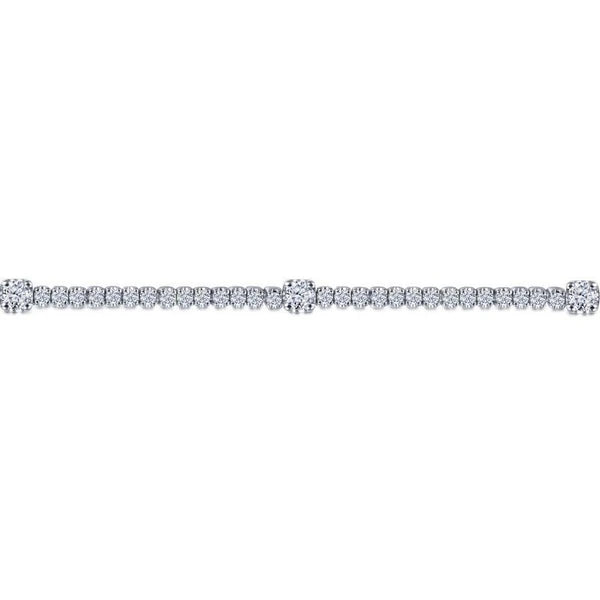 14K White Gold Diamond  Tennis Bracelet