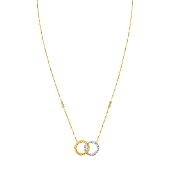 14K TT Interlocking Necklace