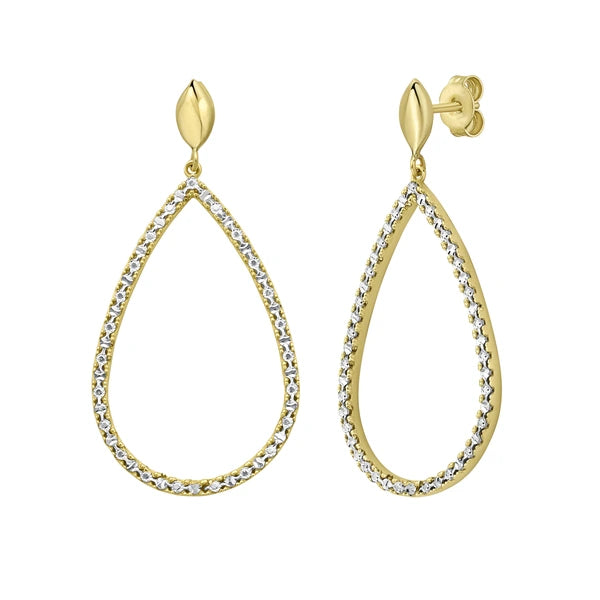 14K Diamon'Oro Marquise Earrings