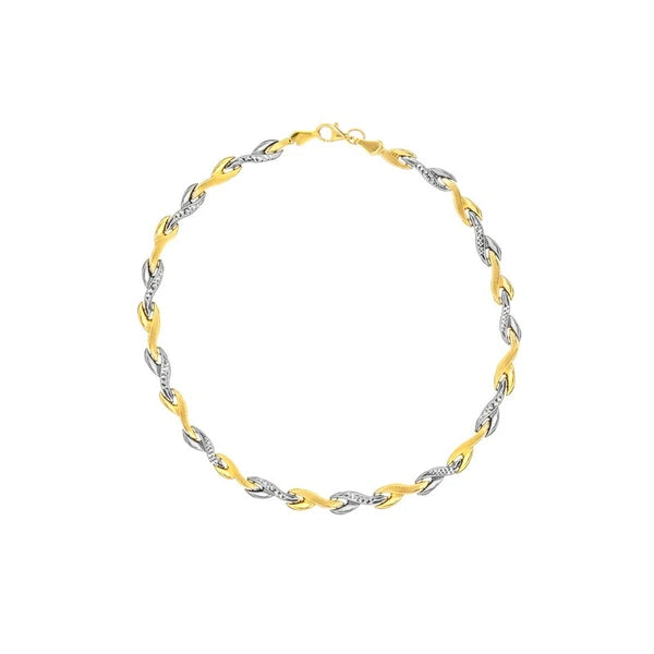 Two-Tone Stampato Mermaid Fin Bracelet