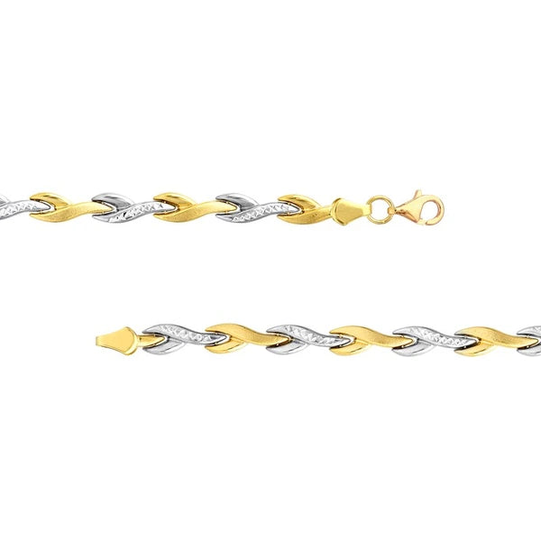 Two-Tone Stampato Mermaid Fin Bracelet