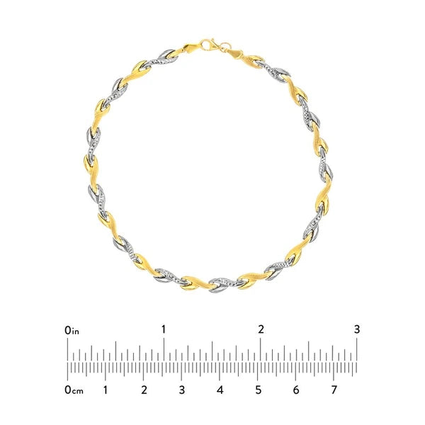 Two-Tone Stampato Mermaid Fin Bracelet