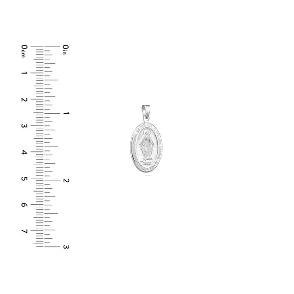 Large Oval Blessed Mary Medal