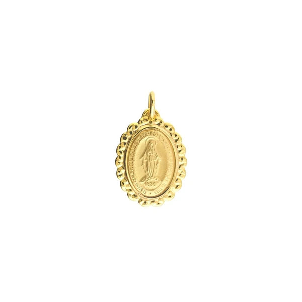 Framed Oval Blessed Mary Medal