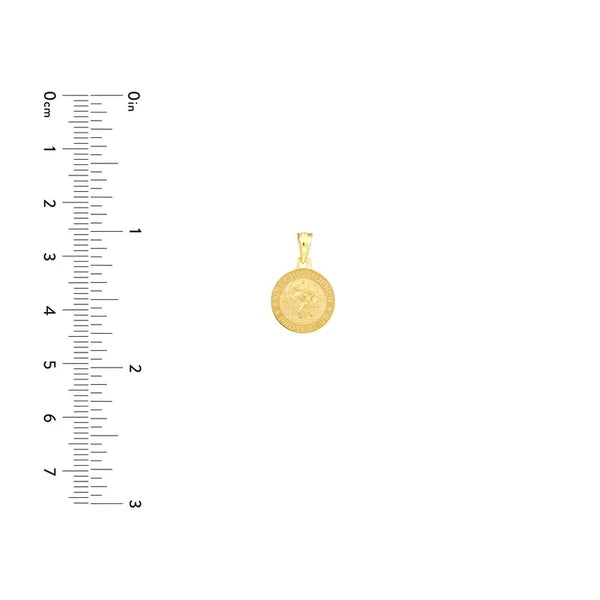 Small Round St Christopher Medal