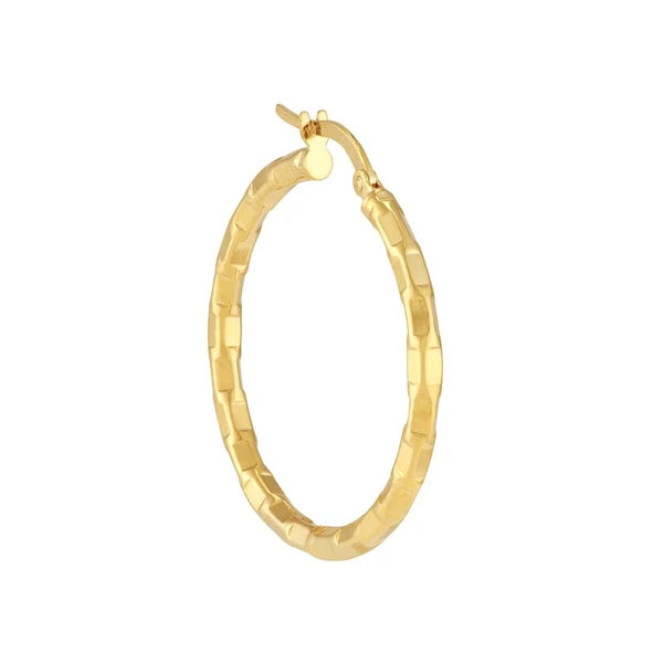 Brick Hoop Earrings