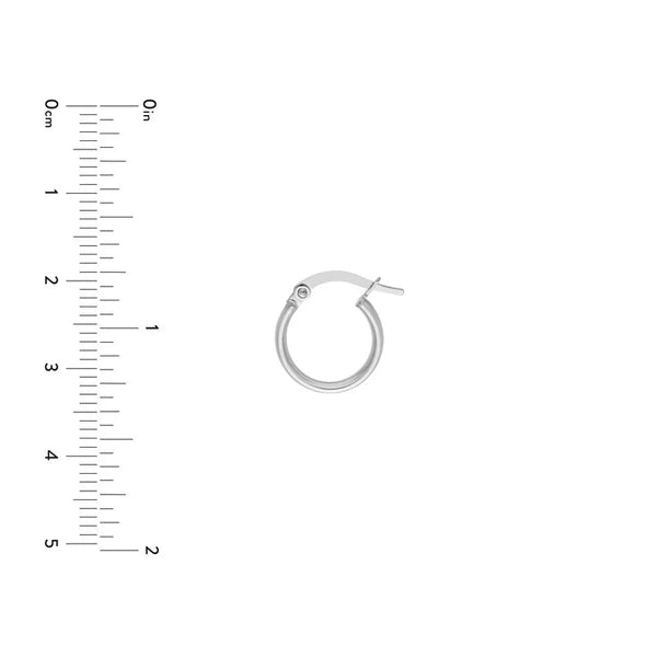 13mm Small High Polished Hoop