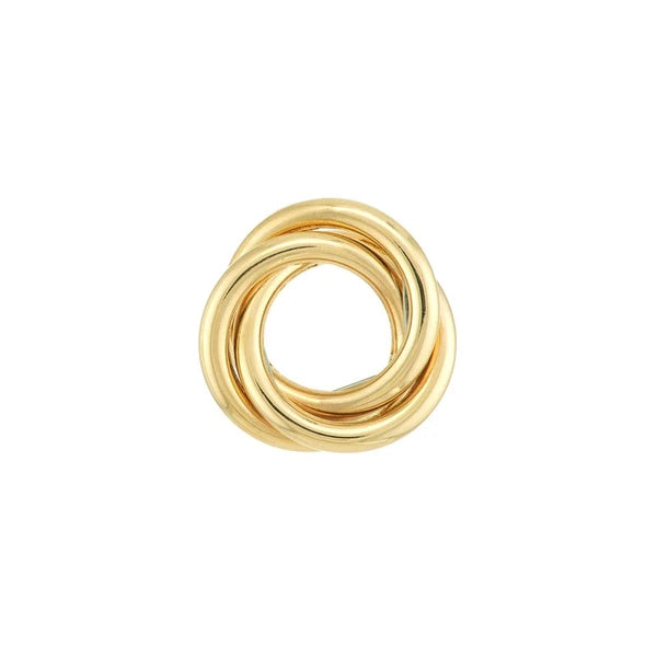 Open Love Knot Stud Earrings on Post Back