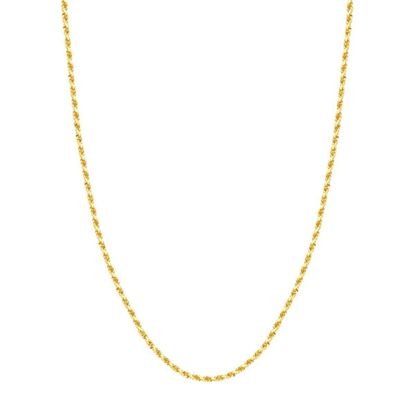 2.7mm D/C Rope Chain with Lobster Lock