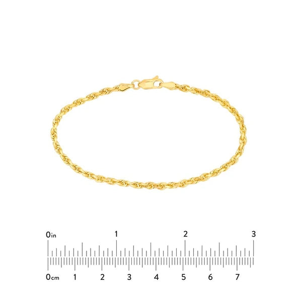 3mm D/C Rope Chain with Lobster Lock