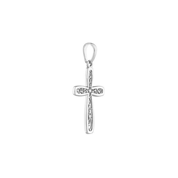 Framed Vine Cross Pendant