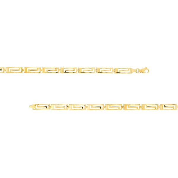 Polished Greek Key Bracelet