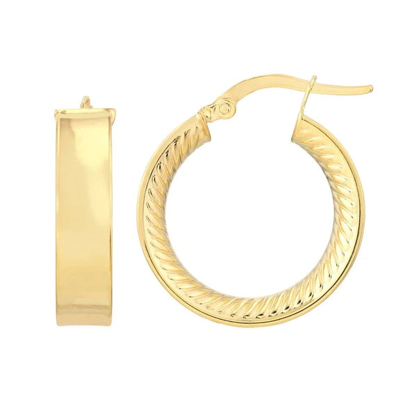 Interior Designed Hoop Earrings