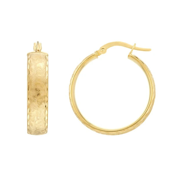 Cobblestone Hoop Earrings