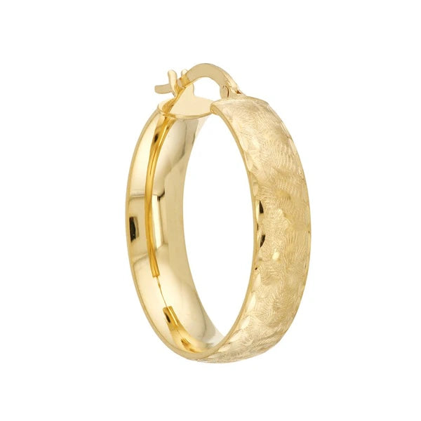Cobblestone Hoop Earrings