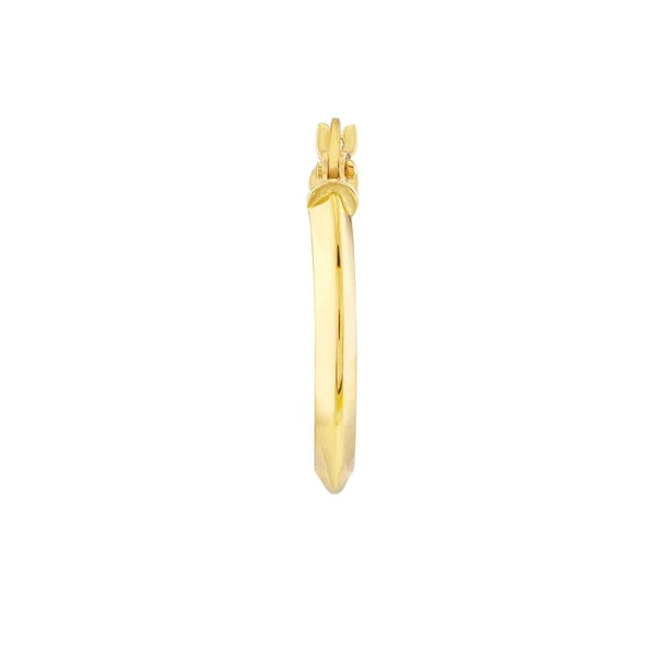 Small Knife Edge Hoop Earrings