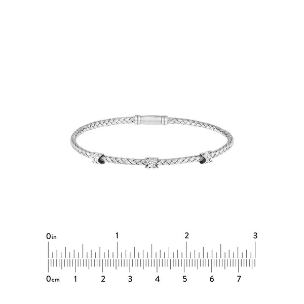 Cross-Cross Diamond Mesh Bangle