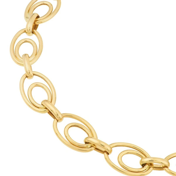Graduated Double Oval Link Bracelet