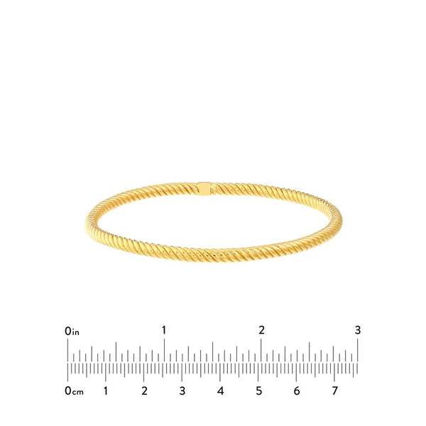 Slip-On Twisted Rope Tube Bangle