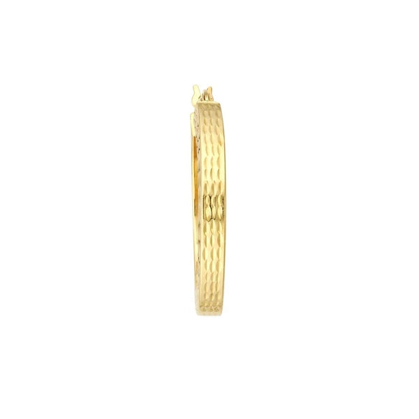 3x25mm Square D/C Hoop Earrings
