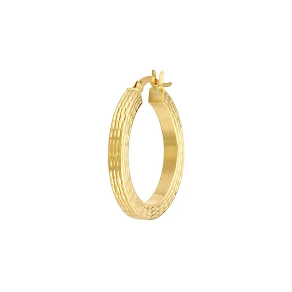 3x25mm Square D/C Hoop Earrings